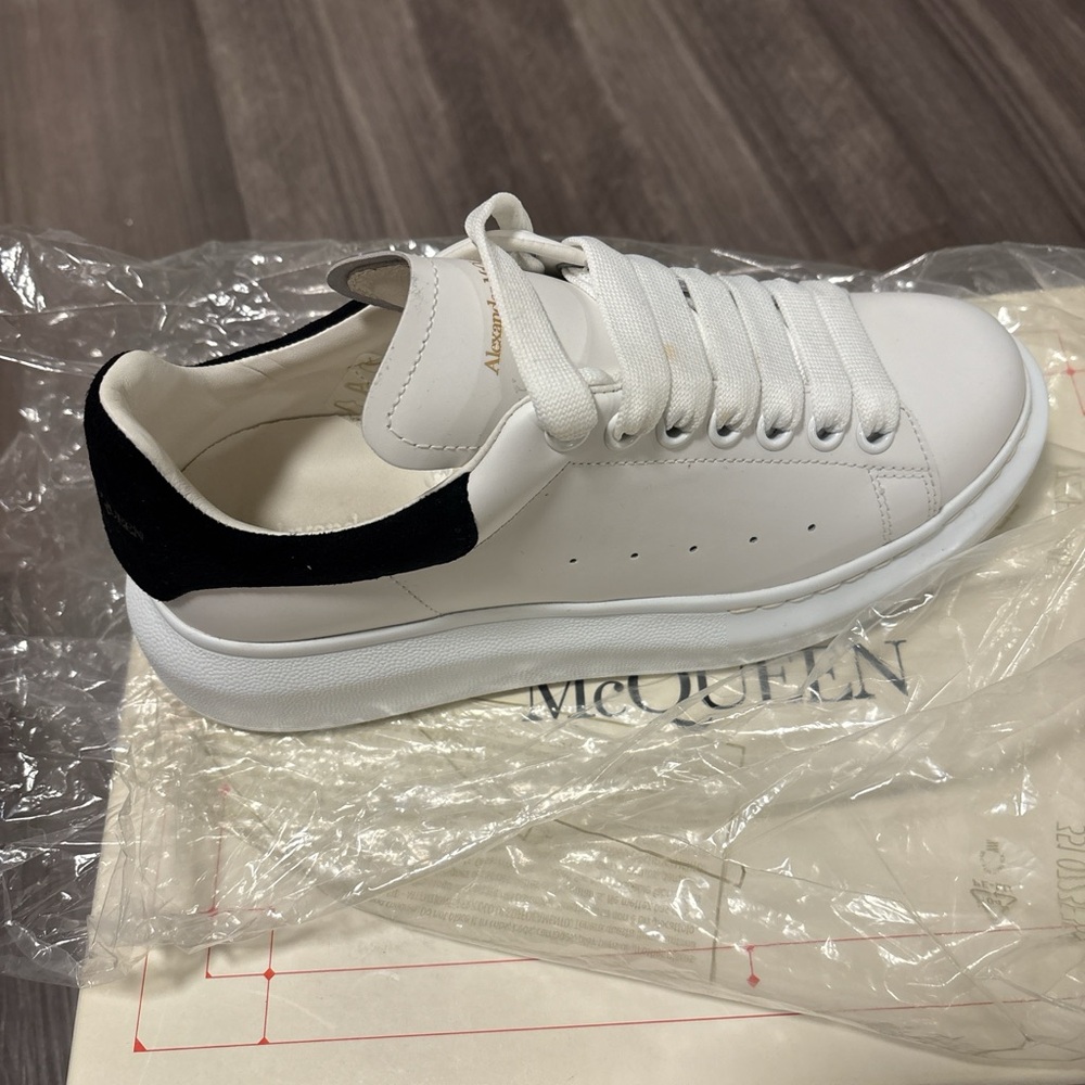 Alexander McQueen White and Black Sneakers